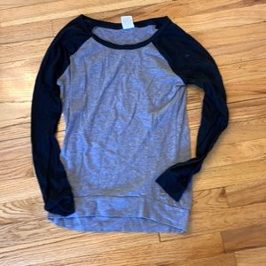 Pink black and gray top- XS